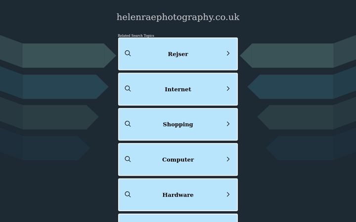 Screenshot of helenraephotography.co.uk
