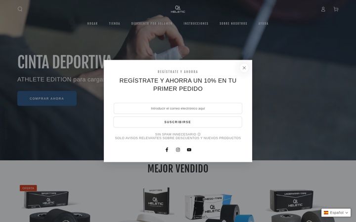 Screenshot of heletic.es