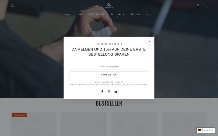 Screenshot of heletic.fr