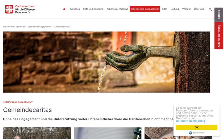 Screenshot of helfen-schafft-freunde.com