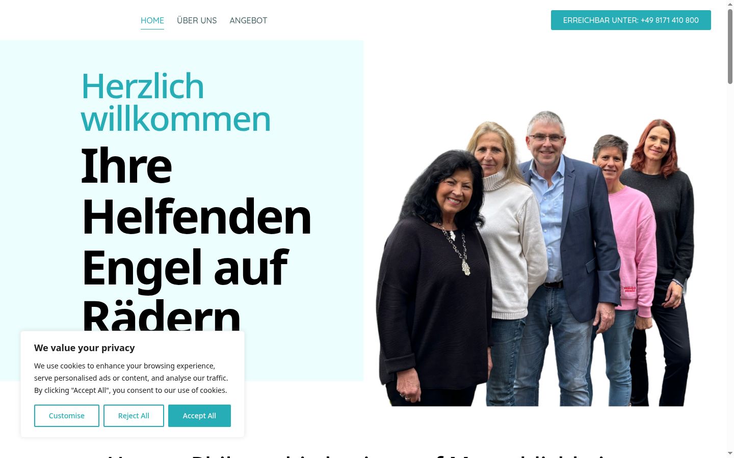 Screenshot tal-banner tal-kunsens muri qabel kwalunkwe interazzjoni