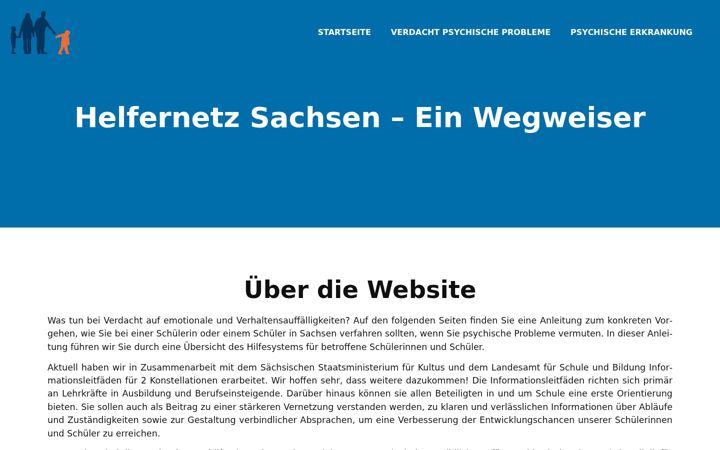 Screenshot ta' helfernetz-sachsen.de