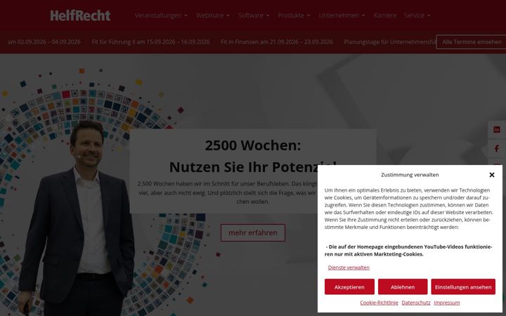 Snímek obrazovky helfrecht.de