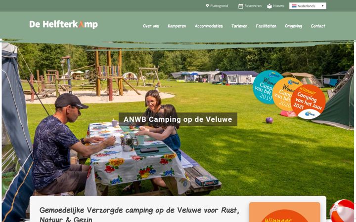 Snímek obrazovky helfterkamp.nl