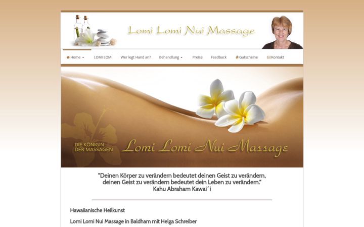 Screenshot of helga-lomilomi.de