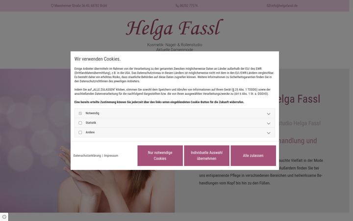 Screenshot of helgafassl.de