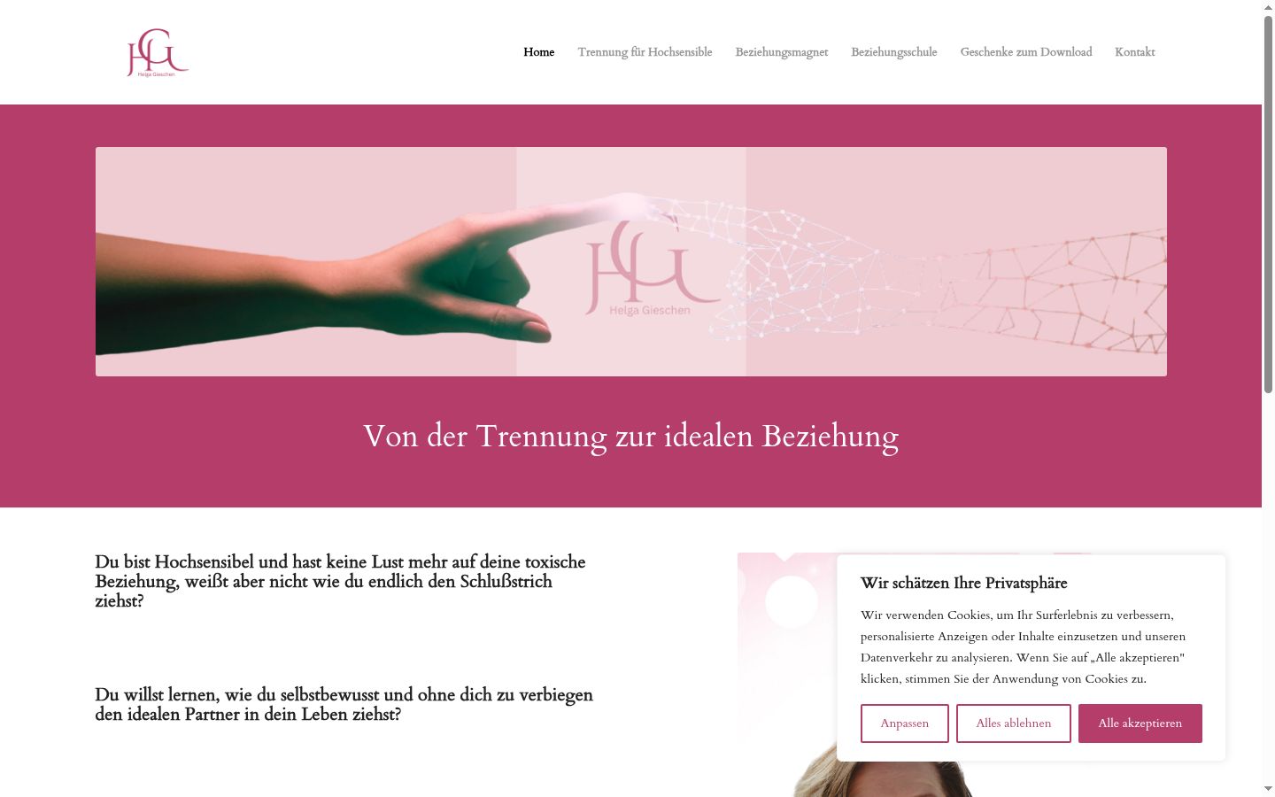 Screenshot tal-banner tal-kunsens muri qabel kwalunkwe interazzjoni