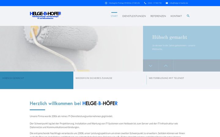 Screenshot of helge-hoefer.de