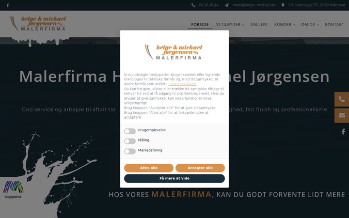Screenshot of helge-michael.dk