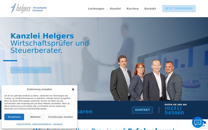 Screenshot of helgers.de