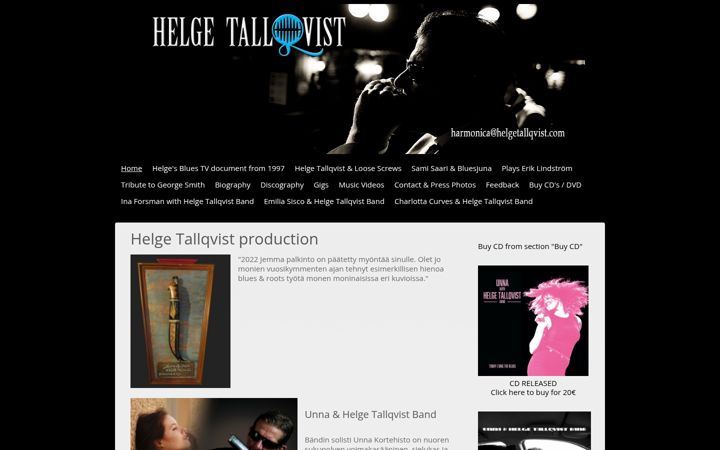 Screenshot of helgetallqvist.com
