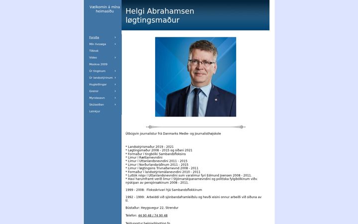 Screenshot of helgi.org