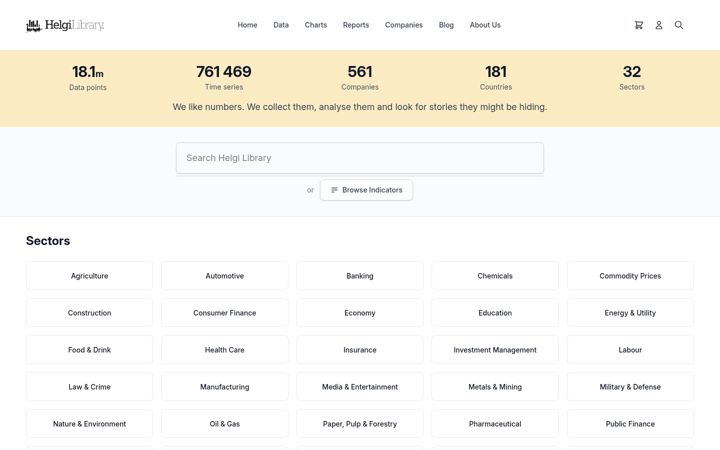 Screenshot of helgilibrary.com