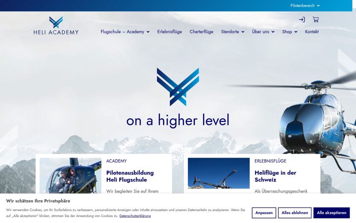 Screenshot of heli-academy.ch