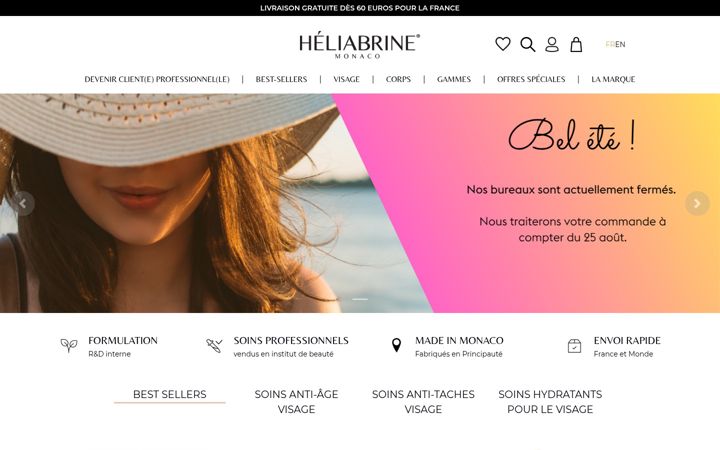 Screenshot of heliabrine.com