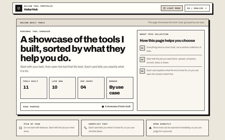 Screenshot of heliar.top