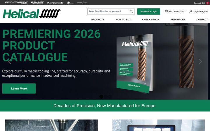 Screenshot of helicaltool.com