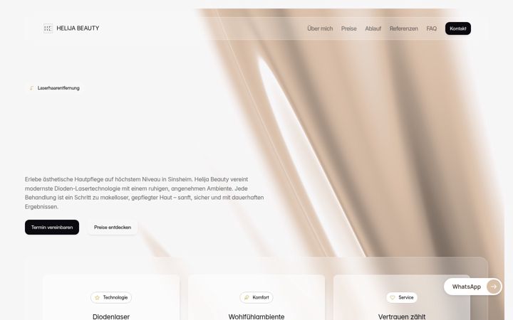 Screenshot of helija-beauty.de
