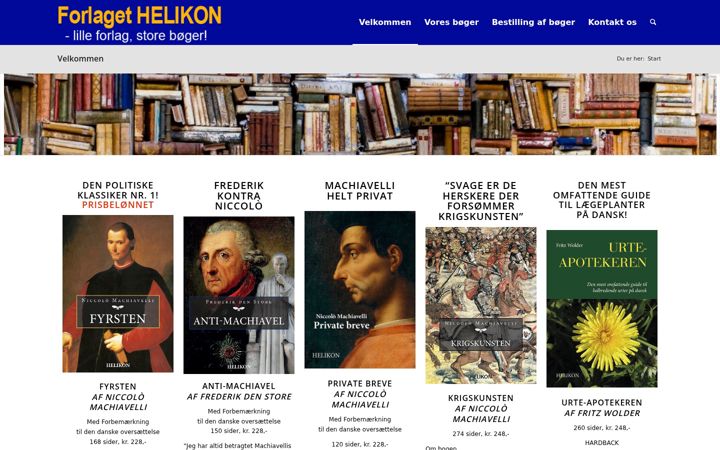 Screenshot of helikon.dk