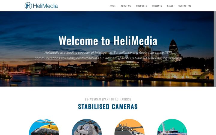 Screenshot of helimedia.co.uk