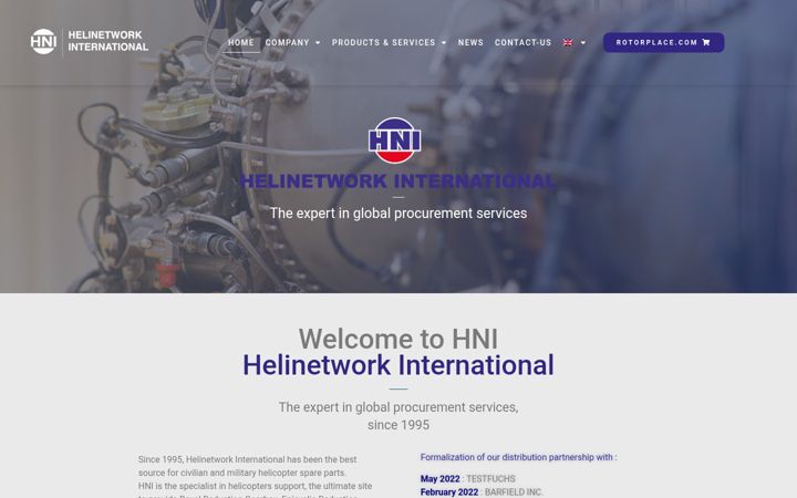 Screenshot of helinetwork.com