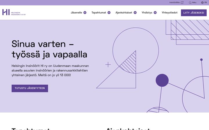 Screenshot of helins.fi