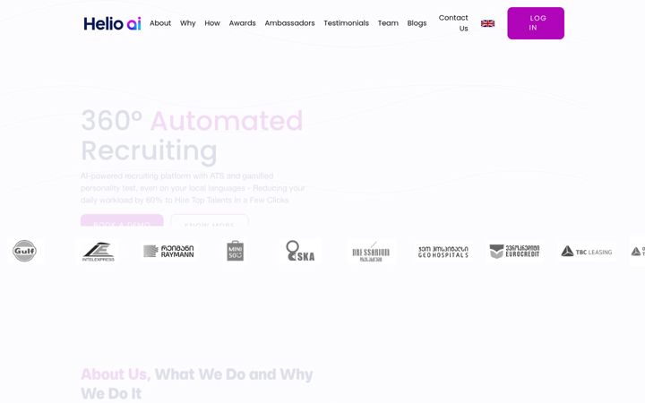 Screenshot of helio-ai.com