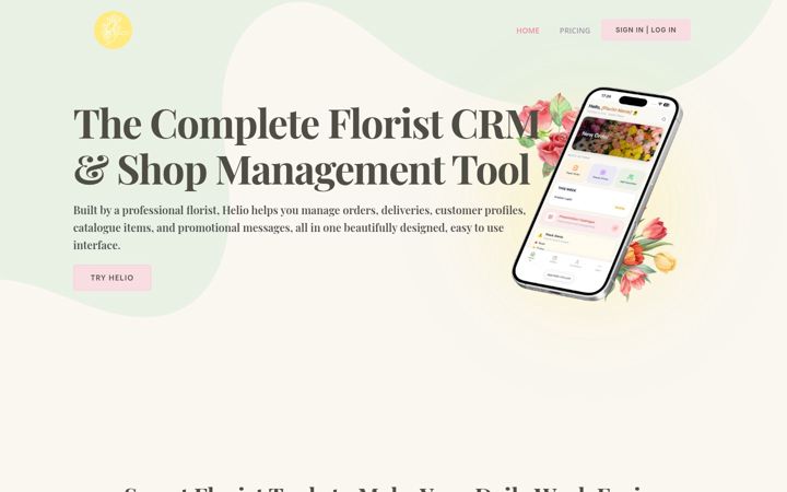 Screenshot of helio-crm.com