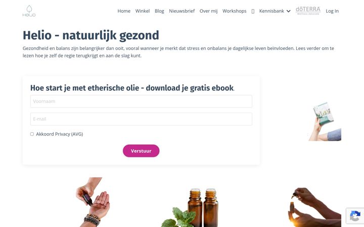 Screenshot of helio.nl