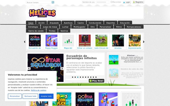Screenshot of helioes.com