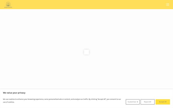 Screenshot of helioevents.co.uk