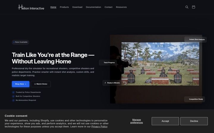 Screenshot of helioninteractive.com