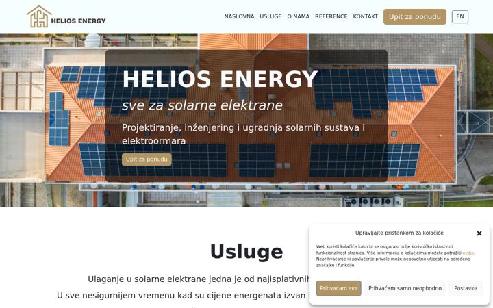 Screenshot of helios-energy.hr
