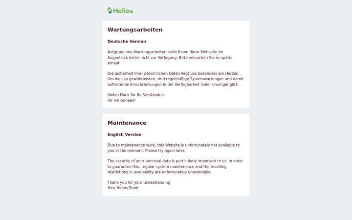 Screenshot of helios-health.com