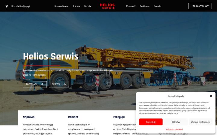Screenshot of helios-serwis.pl