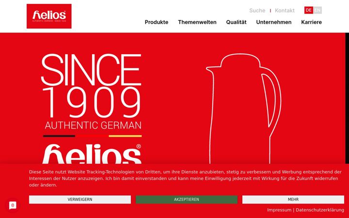 Screenshot of helios-wertheim.com