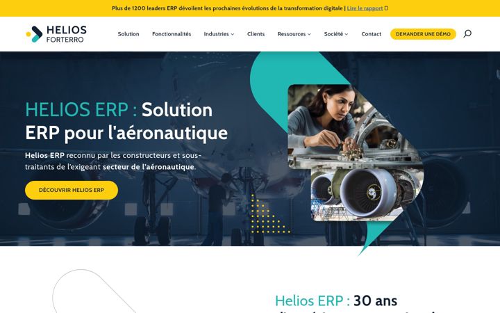 Screenshot of helioserp.com