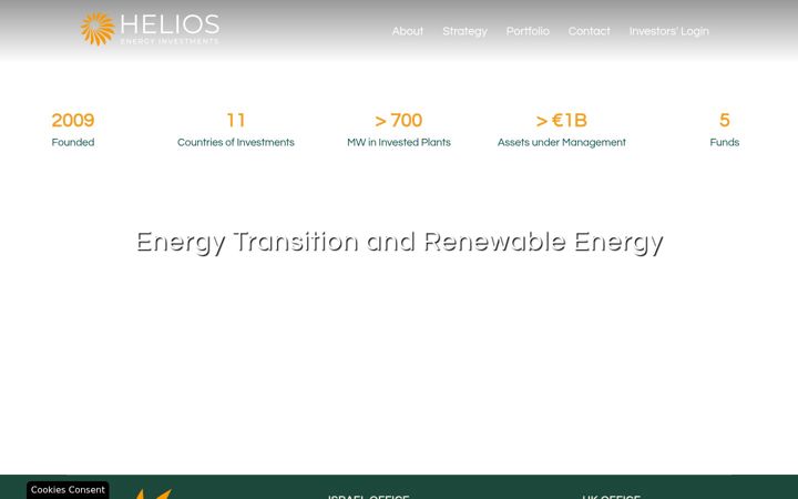 Screenshot of heliosfund.com