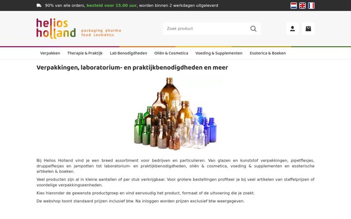 Screenshot of heliosholland.com