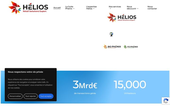 Screenshot of heliosretail.com