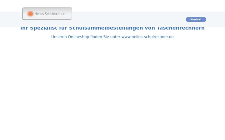 Captură de ecran a heliostaschenrechner.de