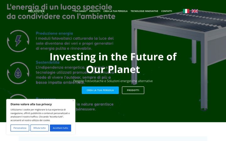 Screenshot of heliostekpergolefotovoltaiche.it