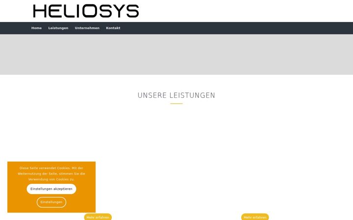 Screenshot von heliosys.de