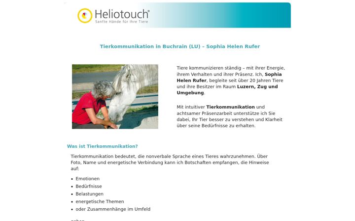 Screenshot of heliotouch.ch