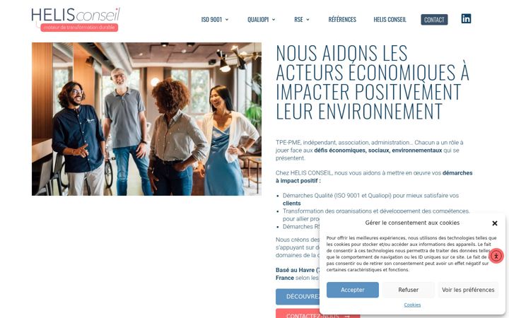 Screenshot of helis-conseil.fr