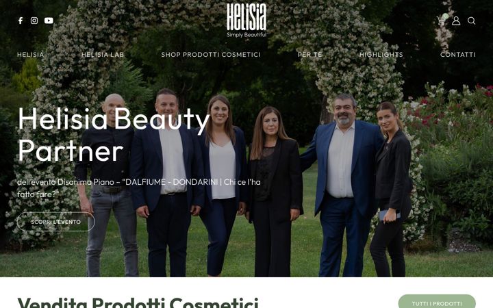 Screenshot of helisiacosmetics.it