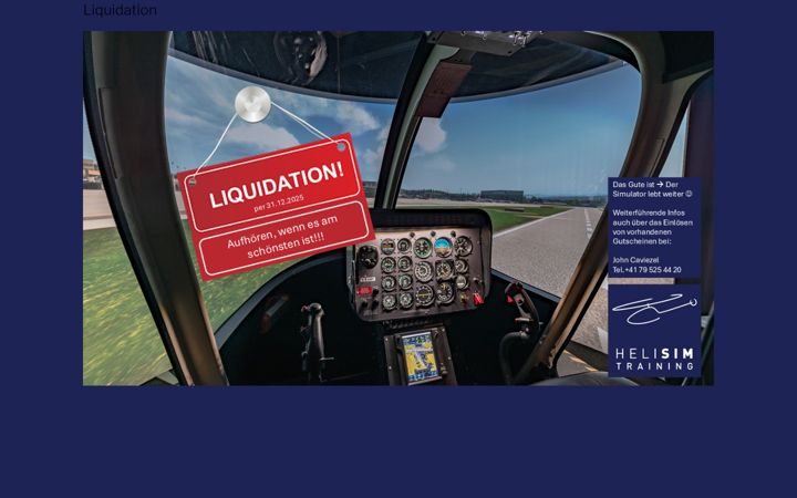 Screenshot of helisimtraining.ch
