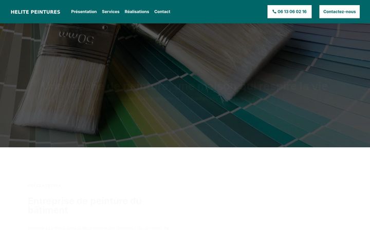 Screenshot of helite-peintures.fr