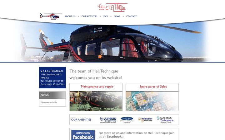 Screenshot of helitechnique.com