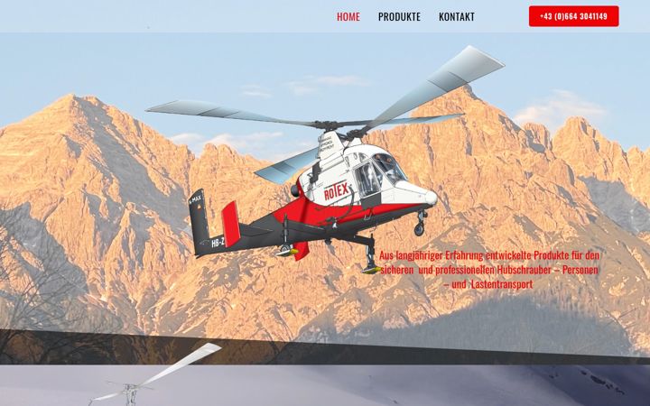 Screenshot of helitransport.at